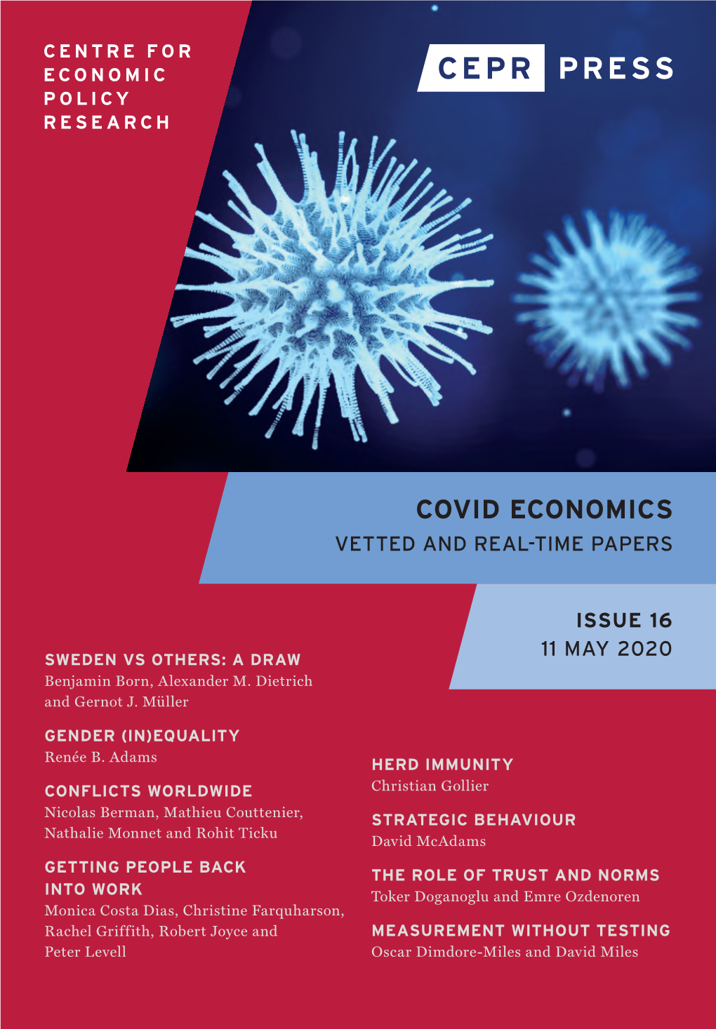 Covid Economics 16, 11 May 2020: 1-22 Covid Economics