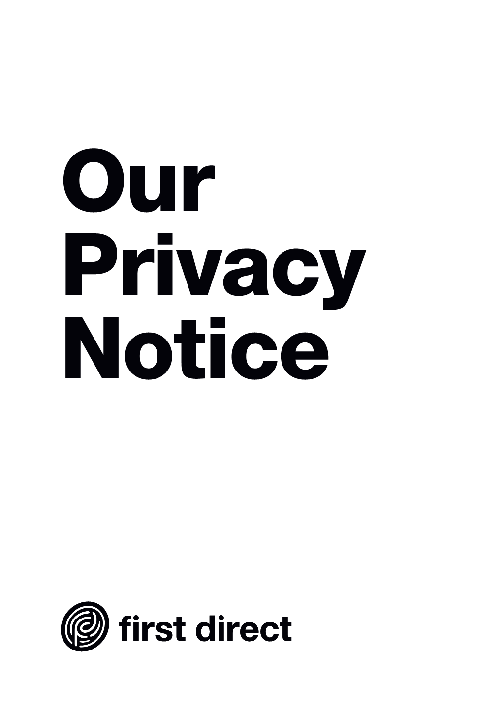 Our Privacy Notice Before We Begin