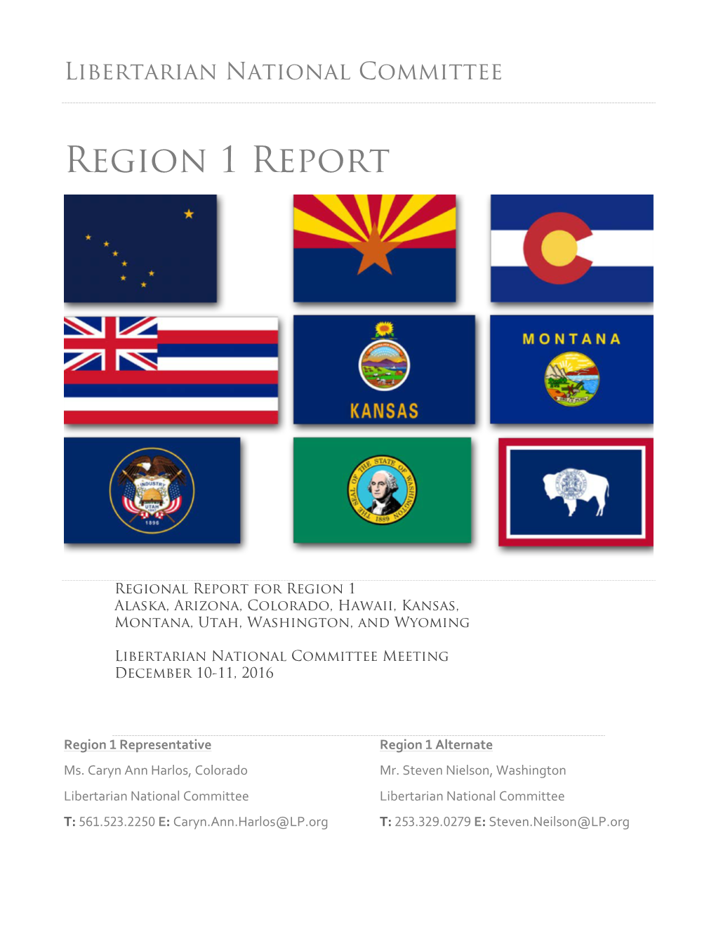 Region 1 Report