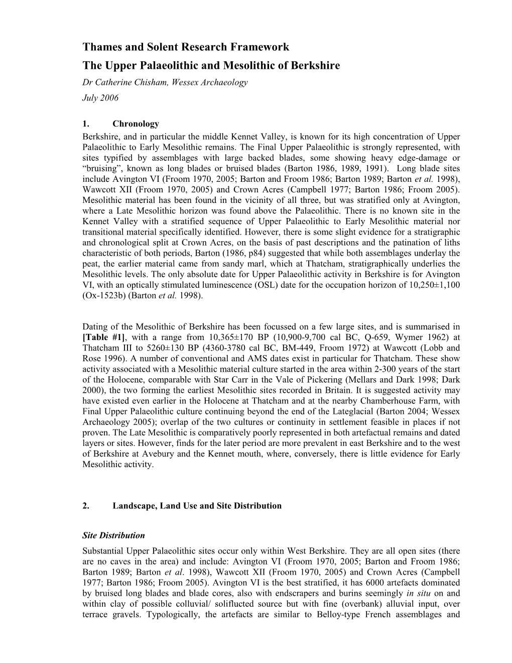 Solent Thames Berkshire Mesolithic Draft