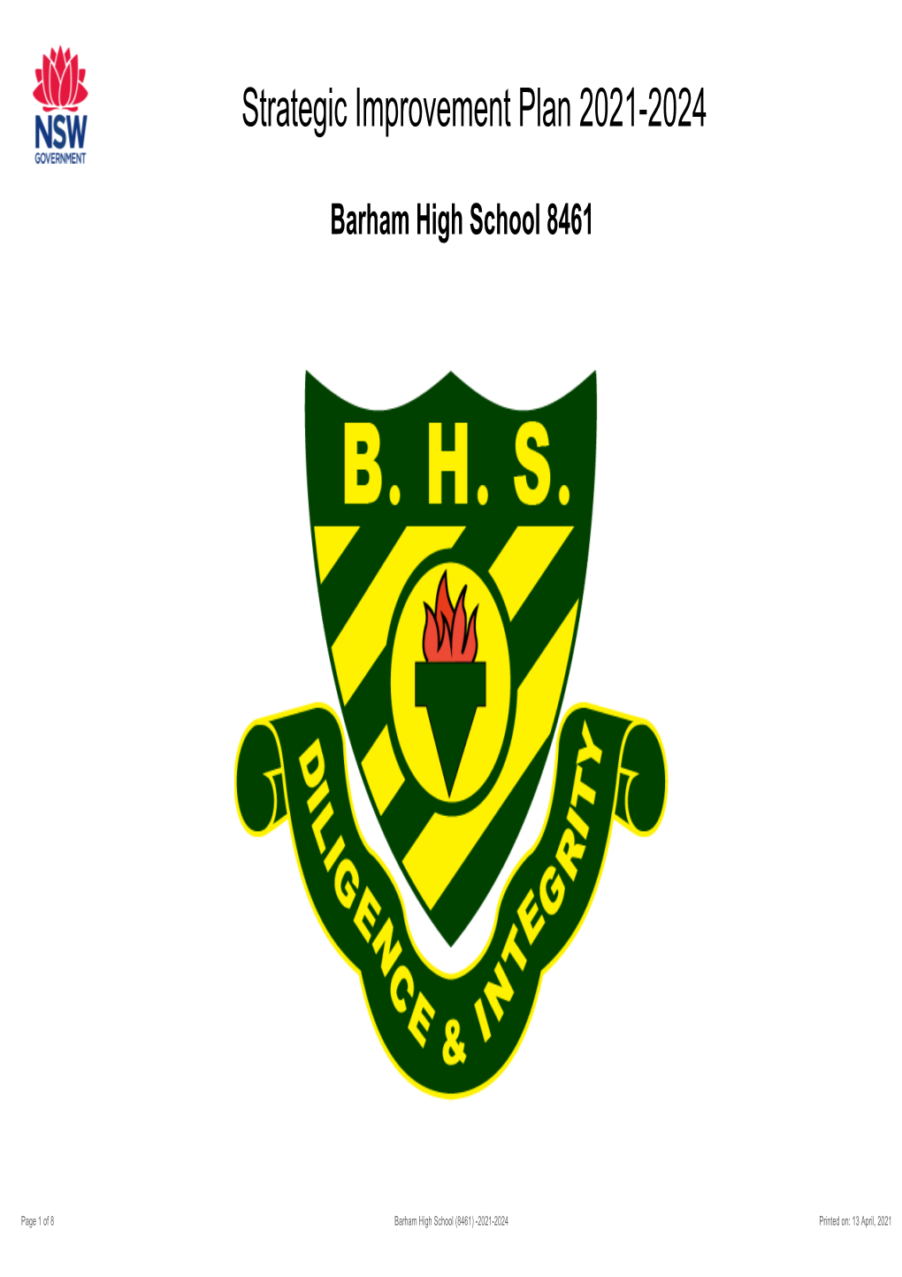 2021-2024 Barham High School