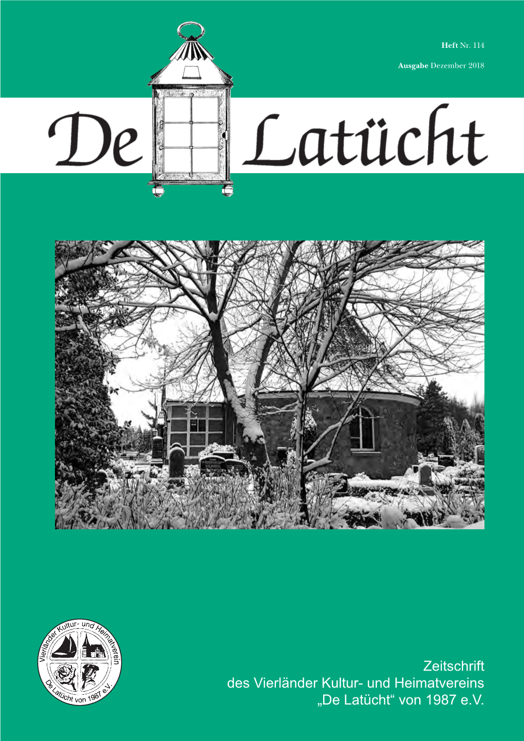 Zeitschrift Des Vierländer Kultur- Und Heimatvereins „De Latücht“ Von 1987 E.V. Inhaltsverzeichnis: Vorwort S