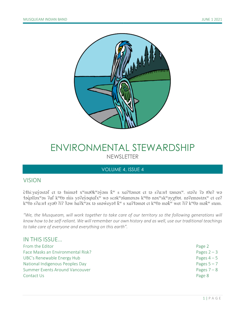 Environmental Stewardship Newsletter
