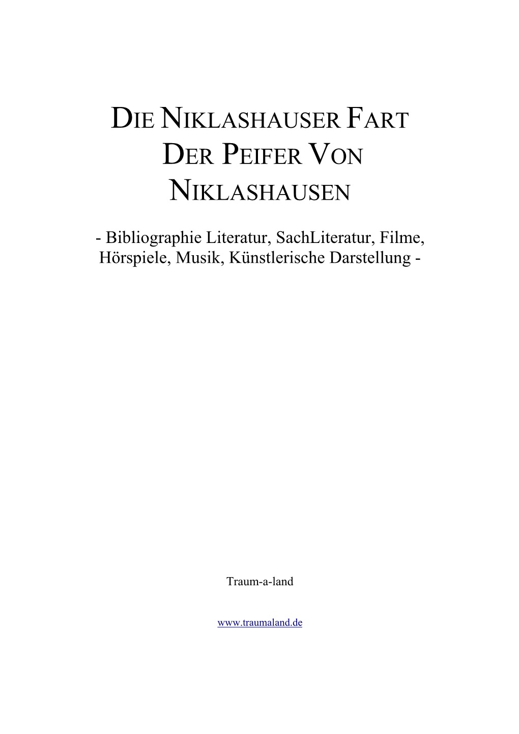 Die Niklashauser Fart Der Peifer Von Niklashausen