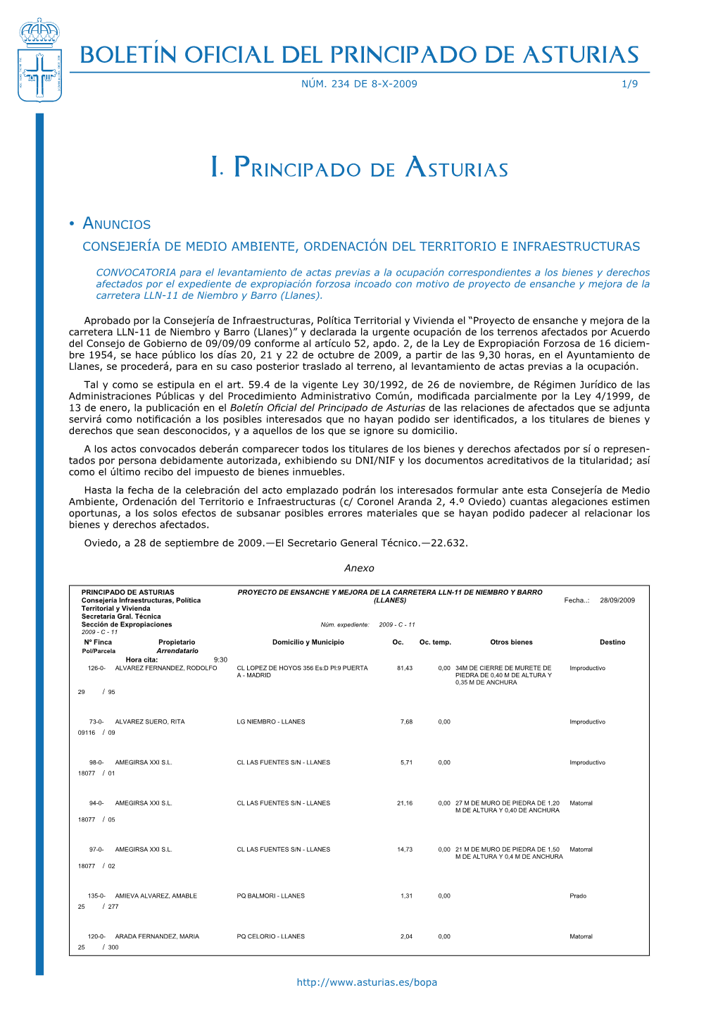 Boletín Oficial Del Principado De Asturias