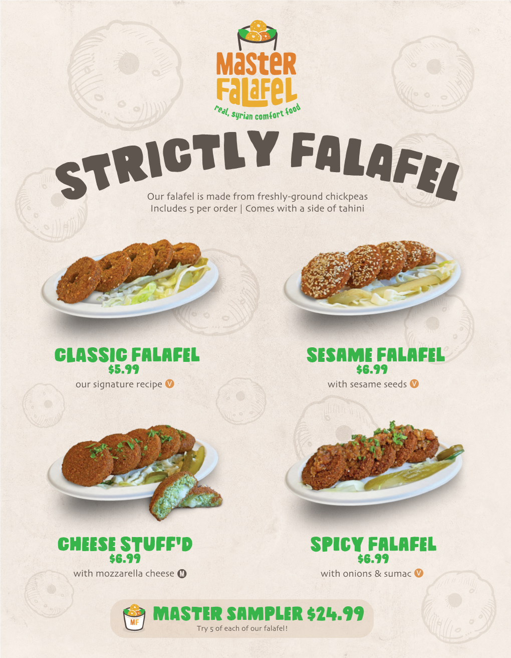 Master Falafel June 2021 Menu 2