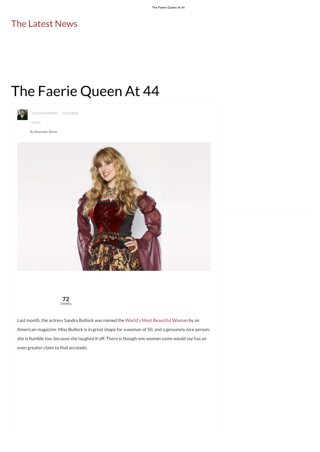 The Faerie Queen at 44
