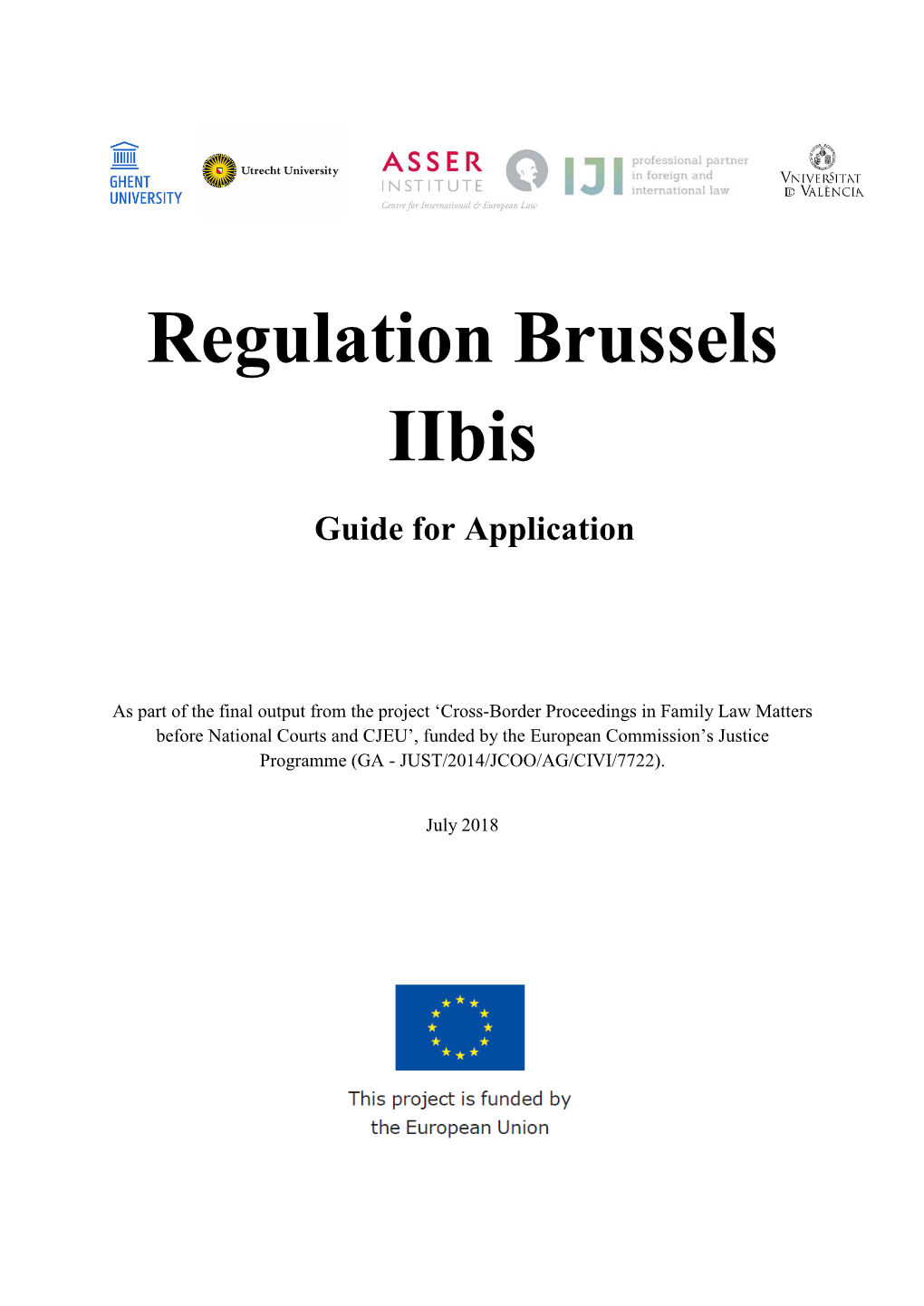 Regulation Brussels Iibis Guide for Application