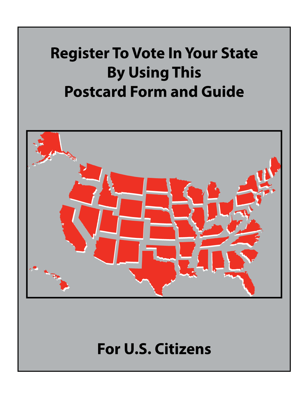 National Voter Registration Application Form for US Citizens