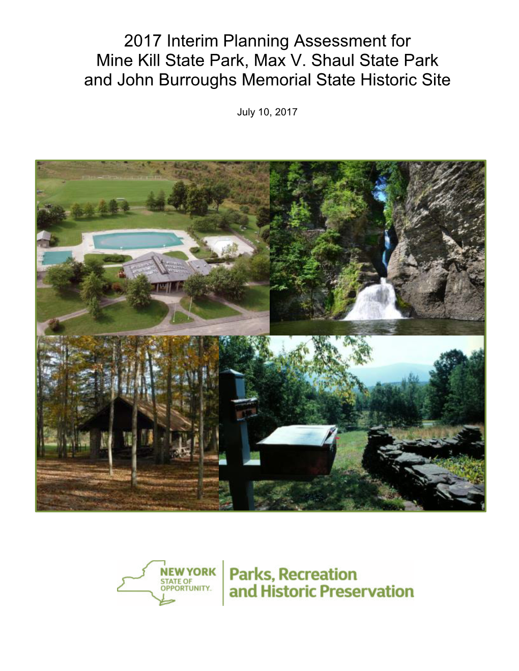 2017 Interim Planning Assessment for Mine Kill State Park, Max V