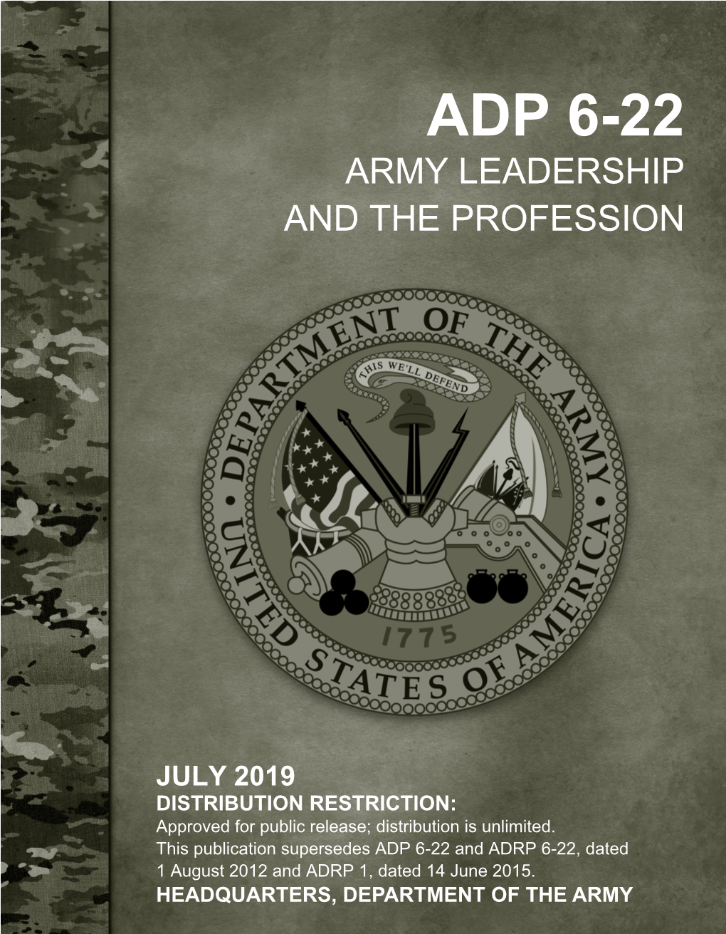 (ADP) 6-22, Army Leadership and the Profession