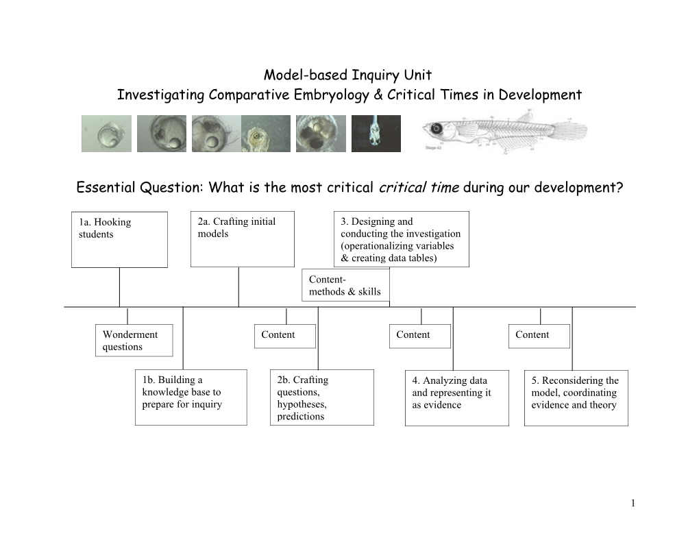 Model-Based Inquiry Unit