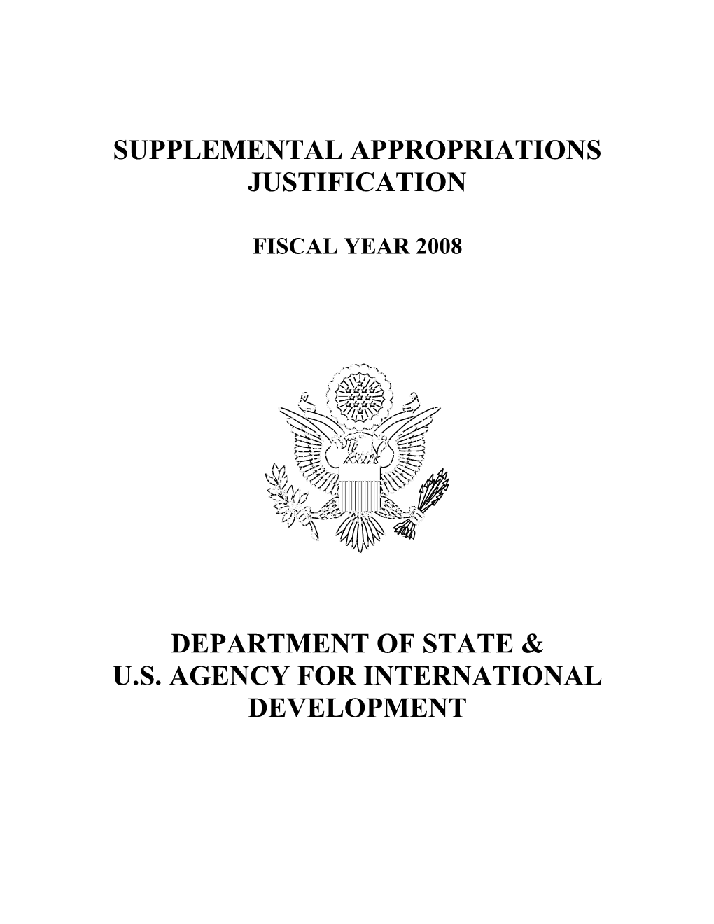 Fy 2006 Supplemental Appropriations