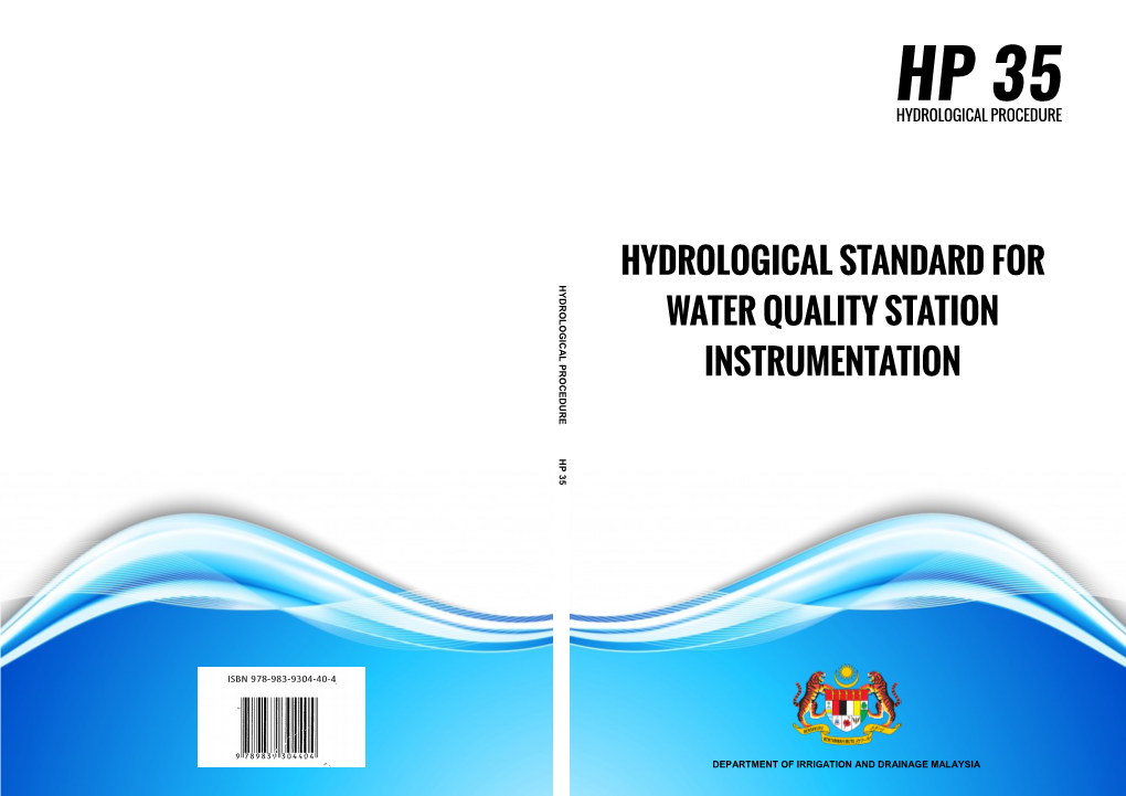 Hydrological Standard for Water Quality Station Instrumentation