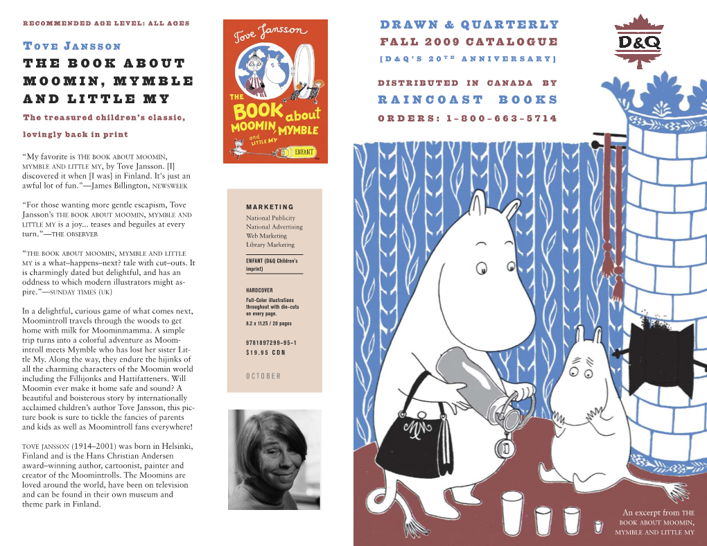 THE BOOK ABOUT MOOMIN, MYMBLE and LITTLE MY, by Tove Jansson