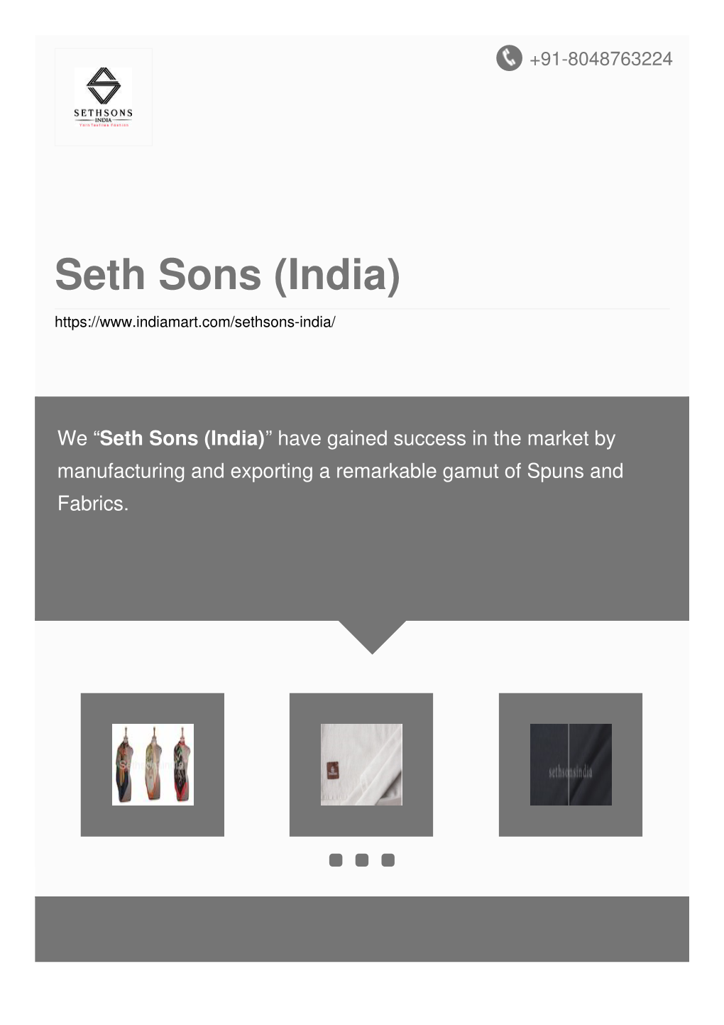 Seth Sons (India)