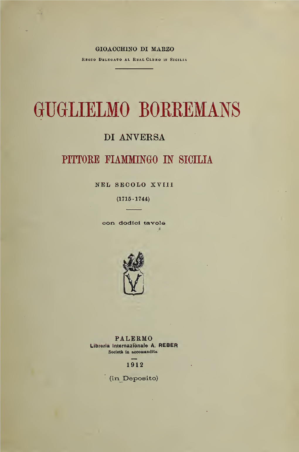 Guglielmo Borremans in Sicilia