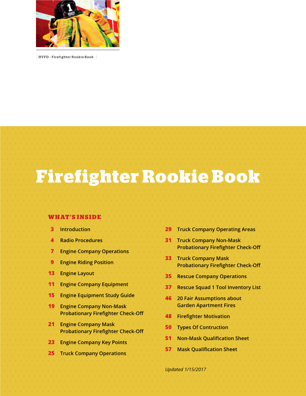 Firefighter Rookie Book ]