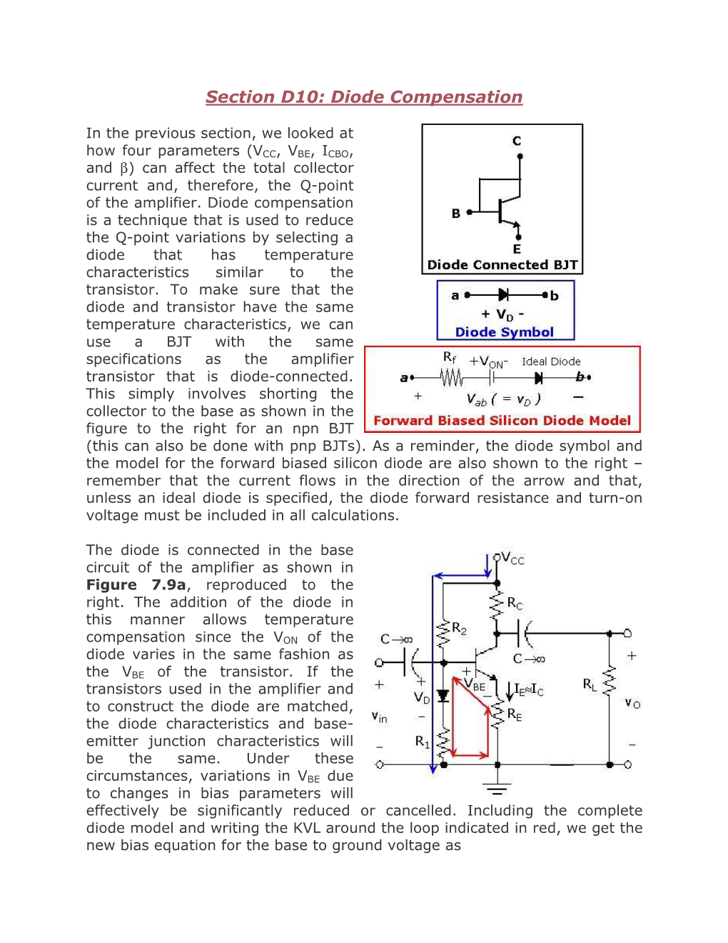 Section D10: Diode Compensation