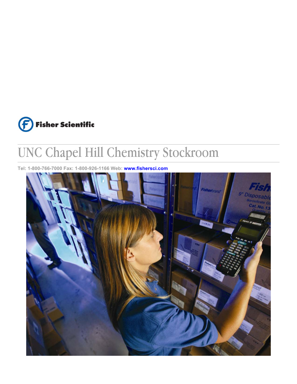 UNC Chapel Hill Chemistry Stockroom