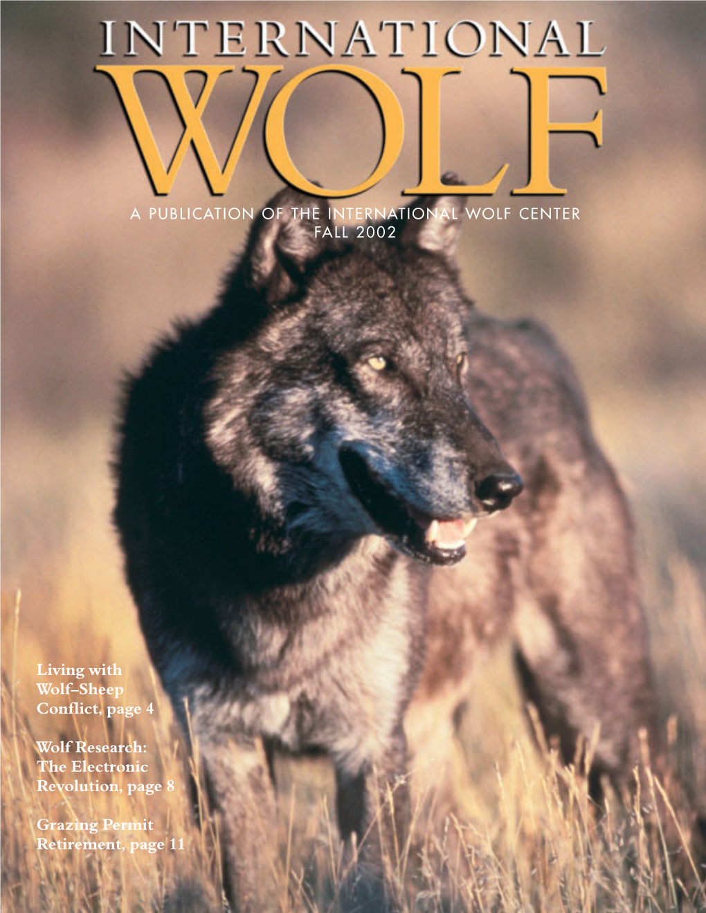 Living with Wolf–Sheep Conflict, Page 4 Wolf Research