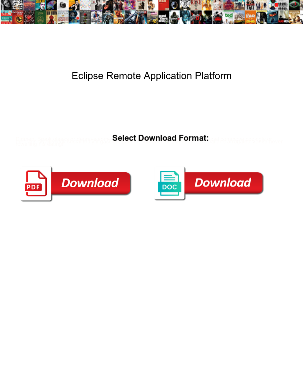 Eclipse Remote Application Platform