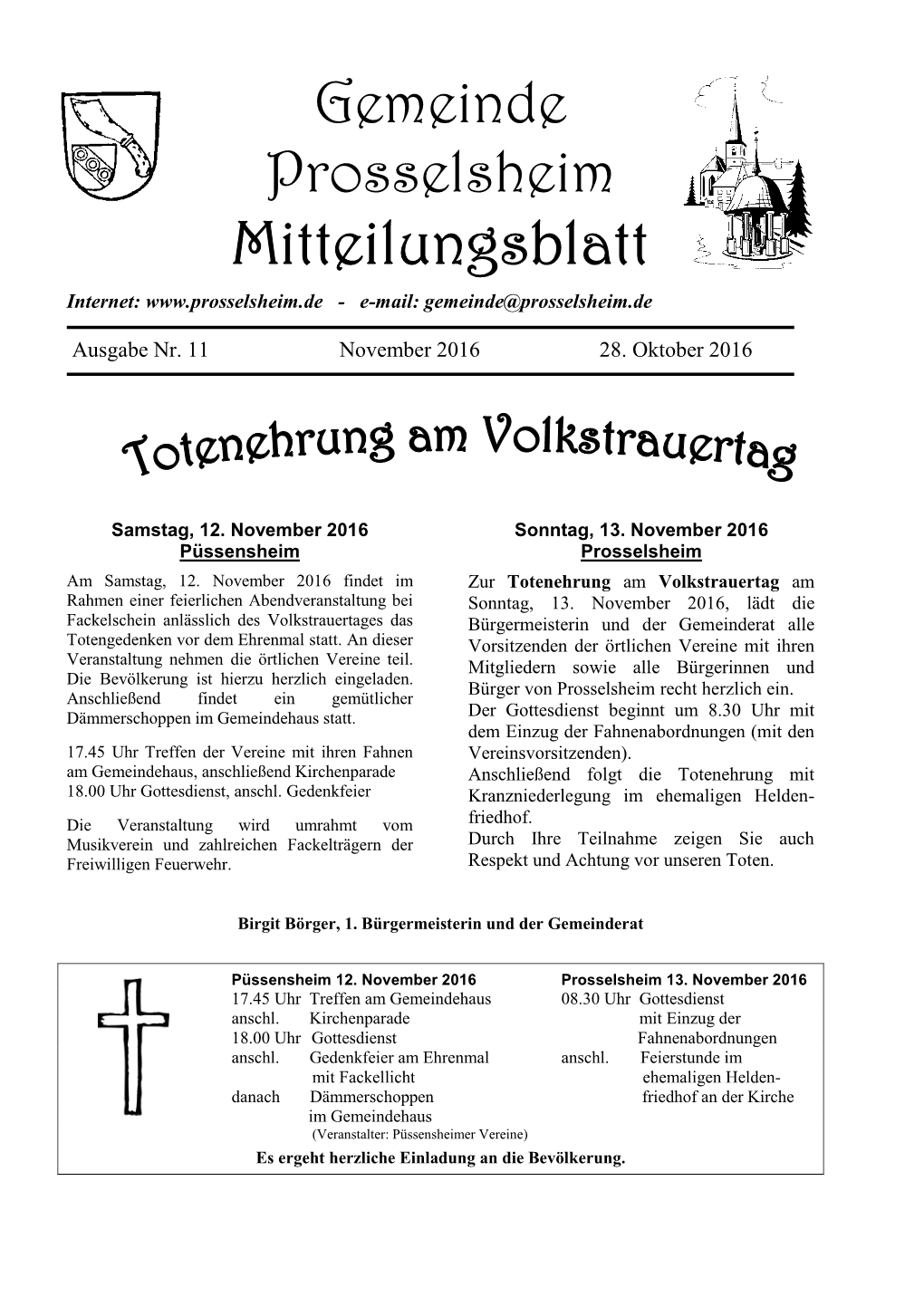 Mitteilungsblatt