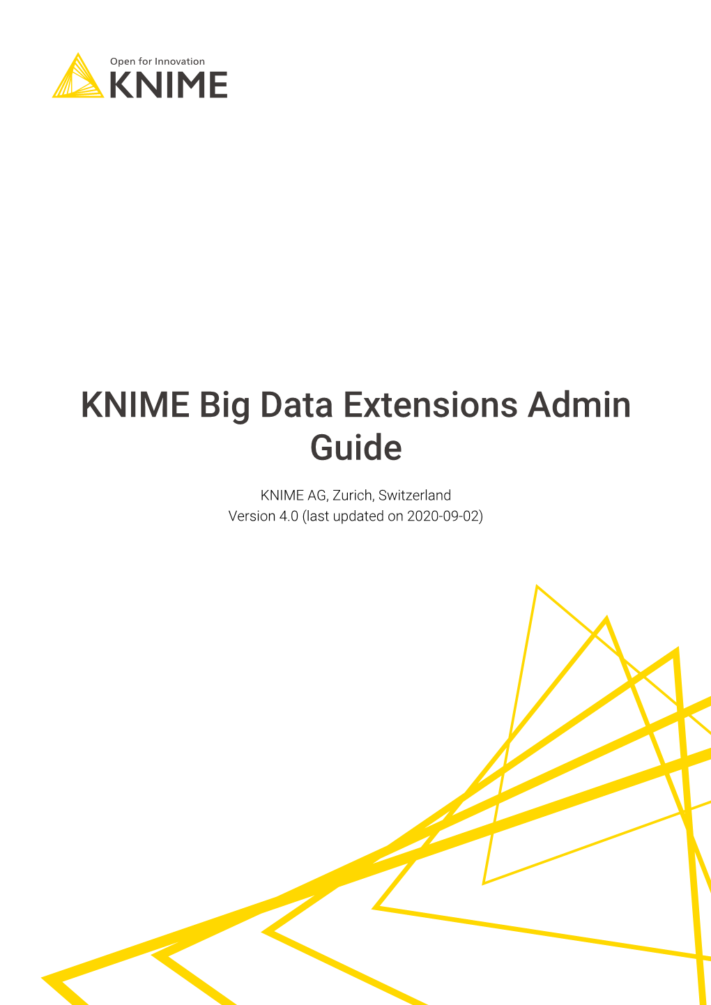 KNIME Big Data Extensions Admin Guide