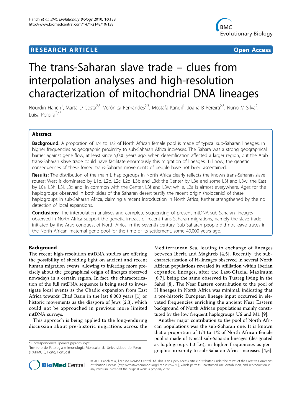 The Trans-Saharan Slave Trade – Clues from Interpolation Analyses And