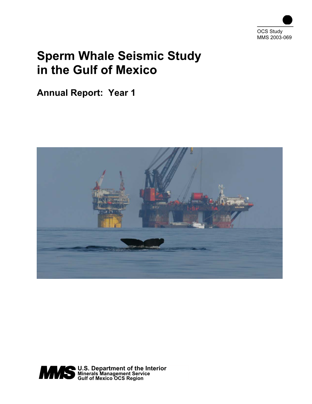 Sperm Whale Seismic Study in the Gulf of Mexico