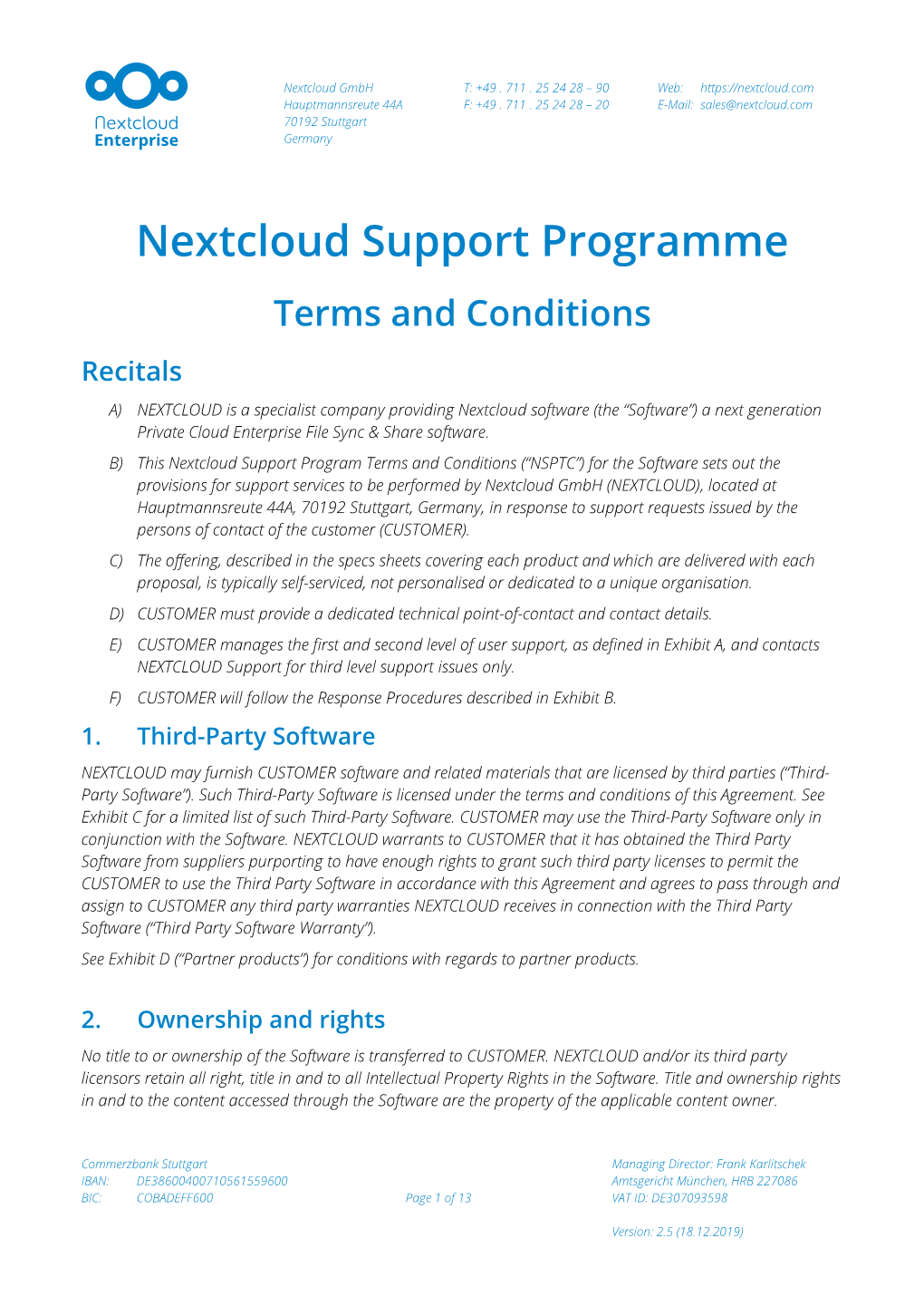 Nextcloud Support Programme