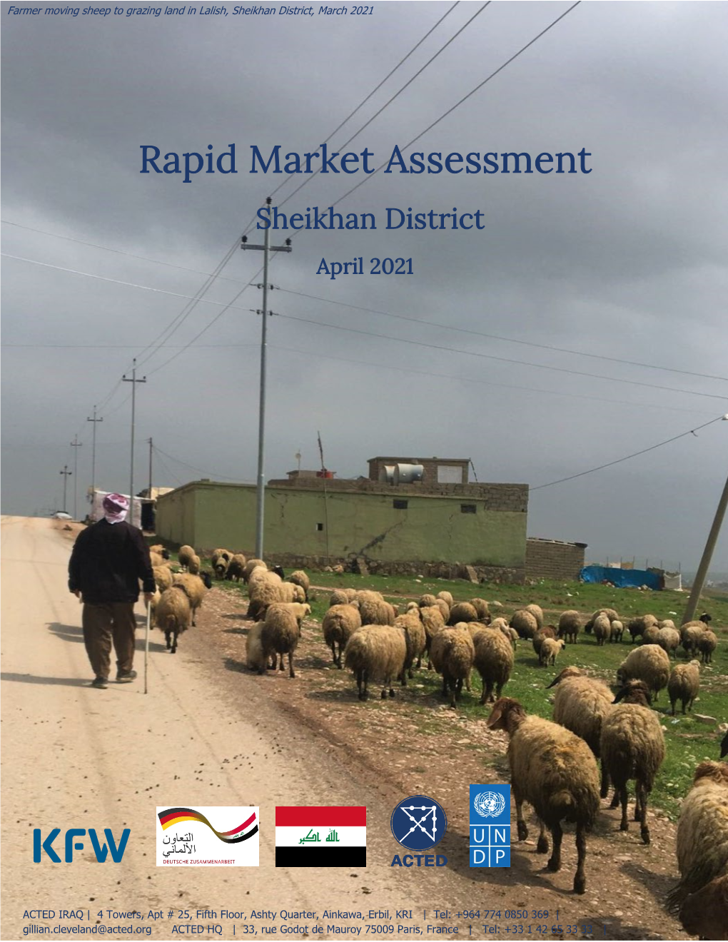 Rapid Market Assessment Sheikhan District April 2021