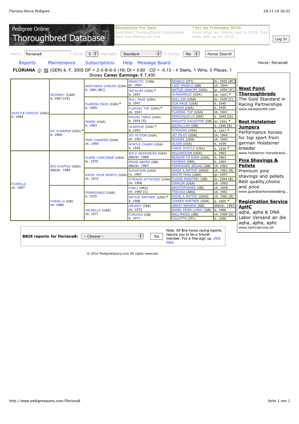 Floriana Horse Pedigree 28.11.10 16:03