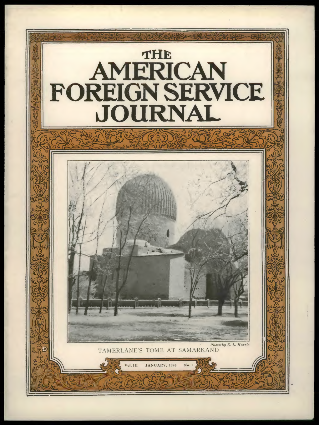 The Foreign Service Journal, January 1926