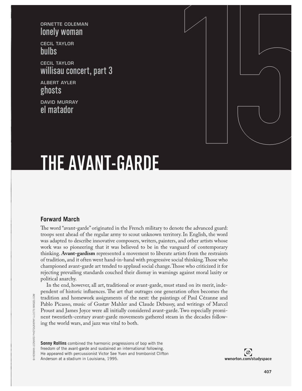 The Avant-Garde 15