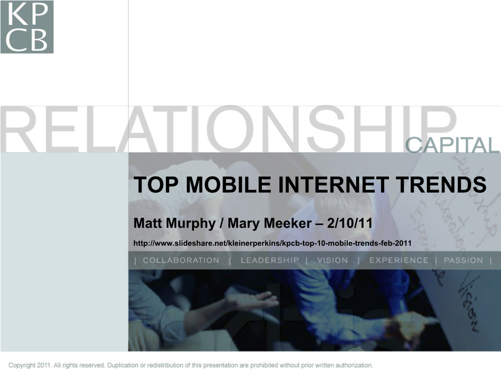 Top Mobile Internet Trends