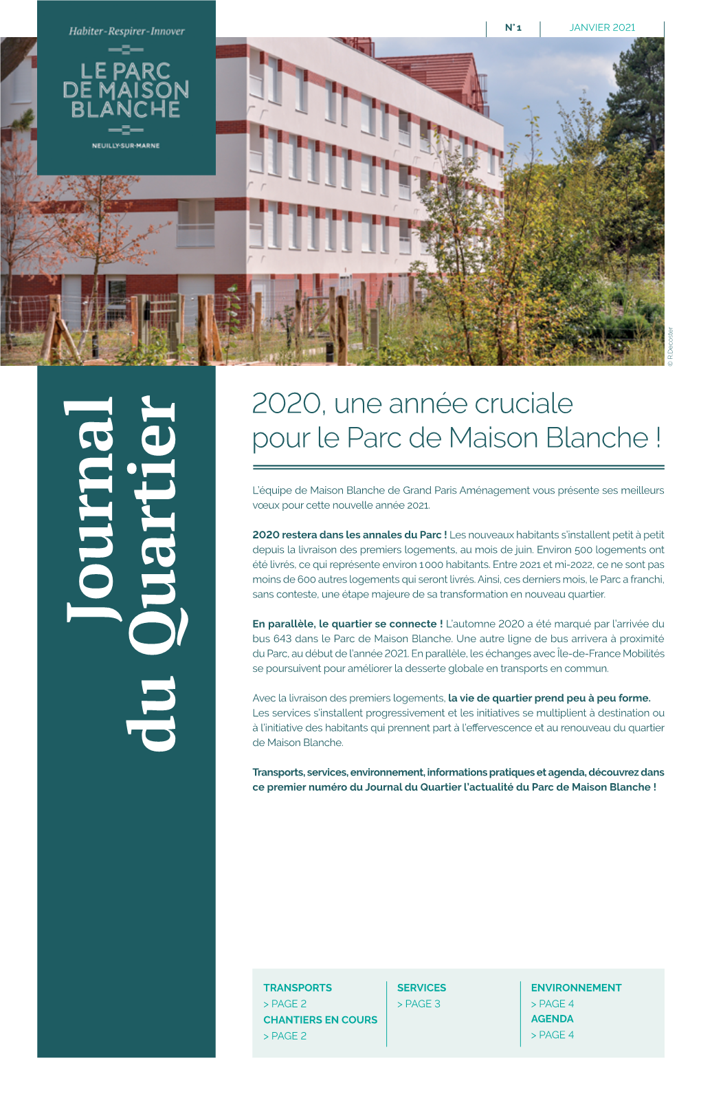 Journal Du Quartier L’Actualité Du Parc De Maison Blanche !