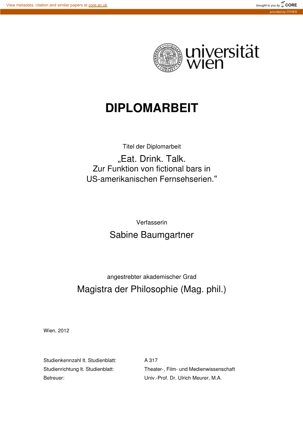 Diplomarbeit