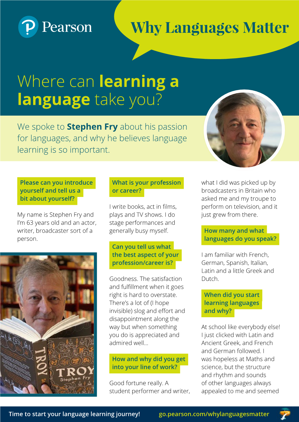 Where Can Learning a Language Take You?