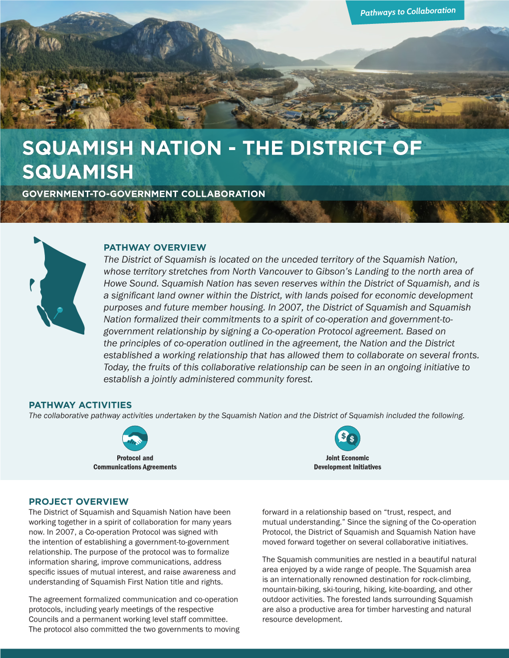 The District of Squamish Government-To-Government Collaboration