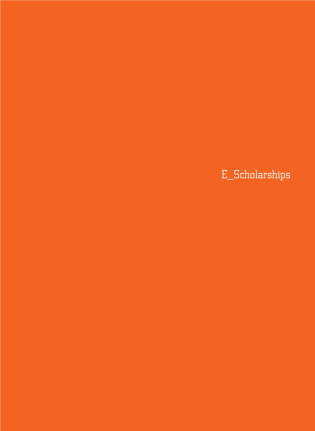 E Scholarships SCHOLARSHIPS