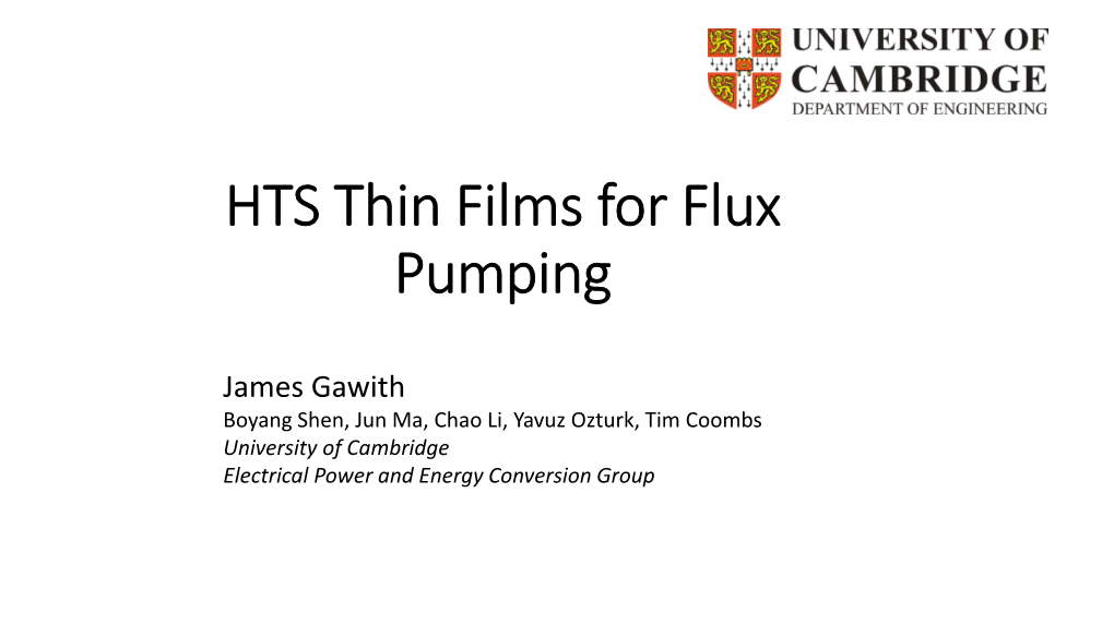 Flux Pumping Simulation