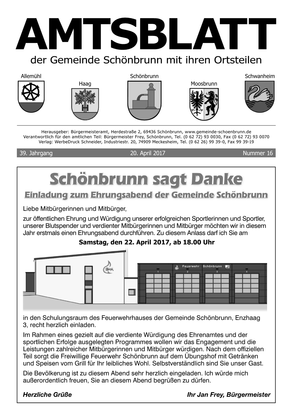 Amtsblatt Schönbrunn 16-2017
