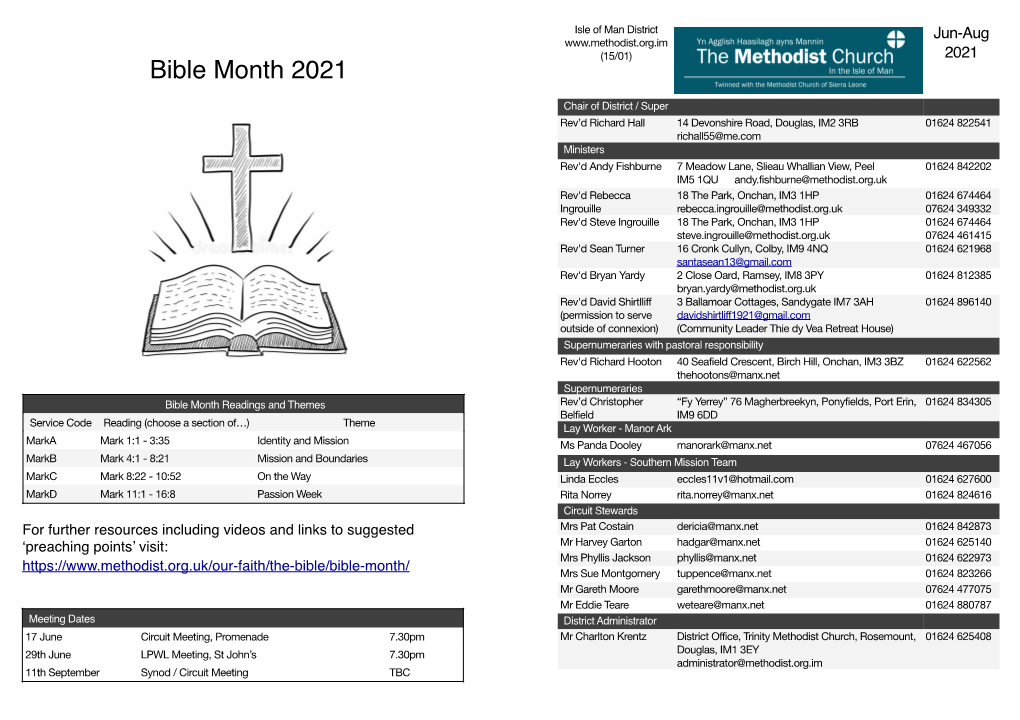 Bible Month 2021