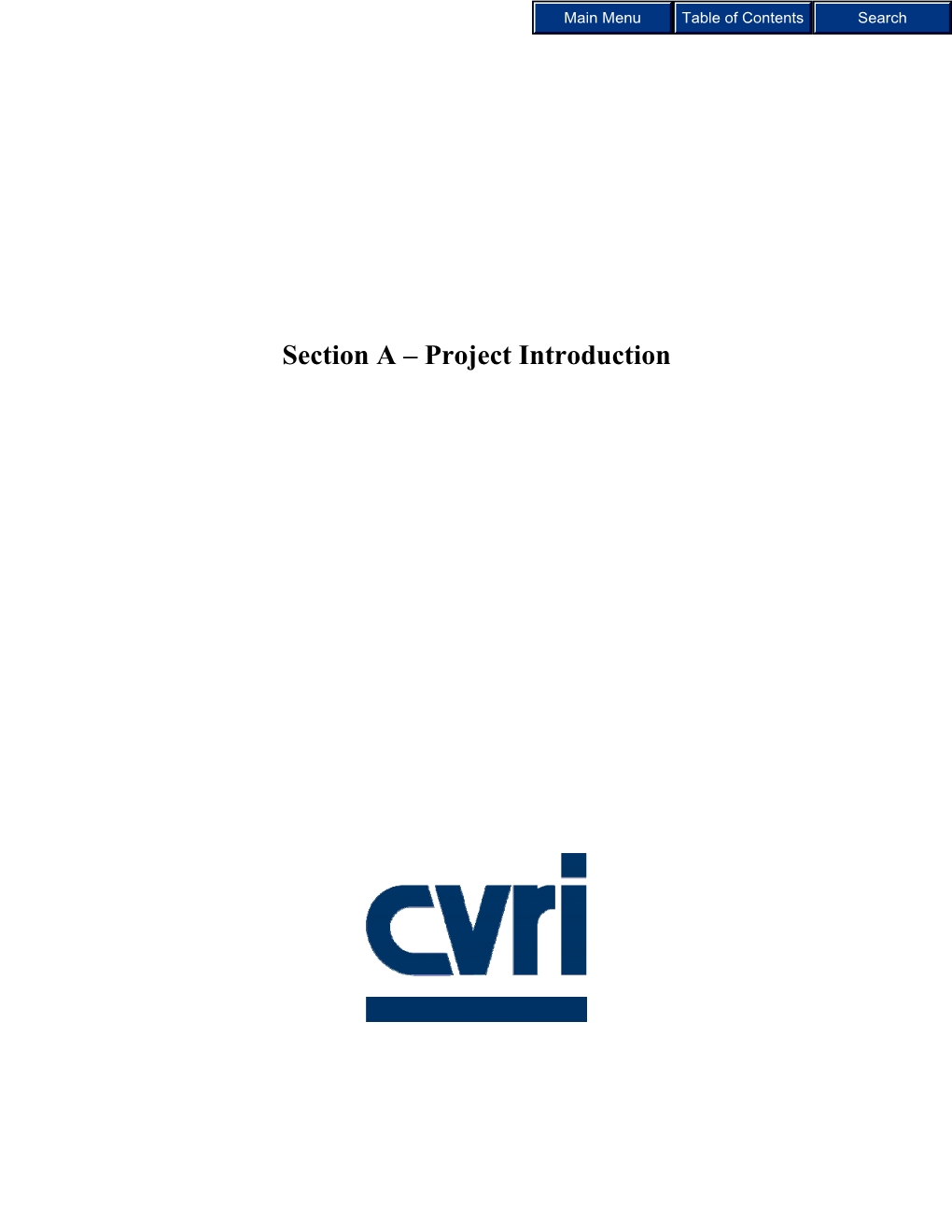 Section a – Project Introduction