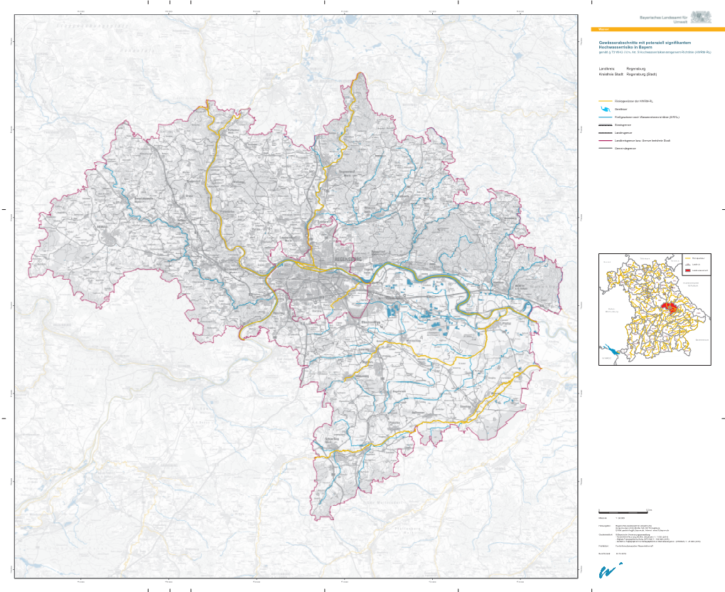 Gewässerabschnitte Mit Potenziell Signifikantem Hochwasserrisiko Gemäß § 73 WHG I.V.M