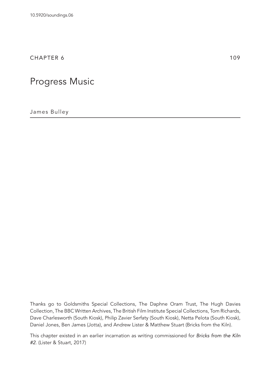 Progress Music