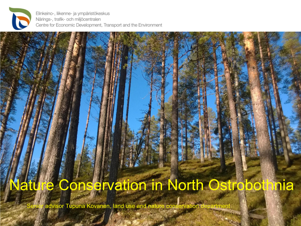 Nature Conservation in North Ostrobothnia