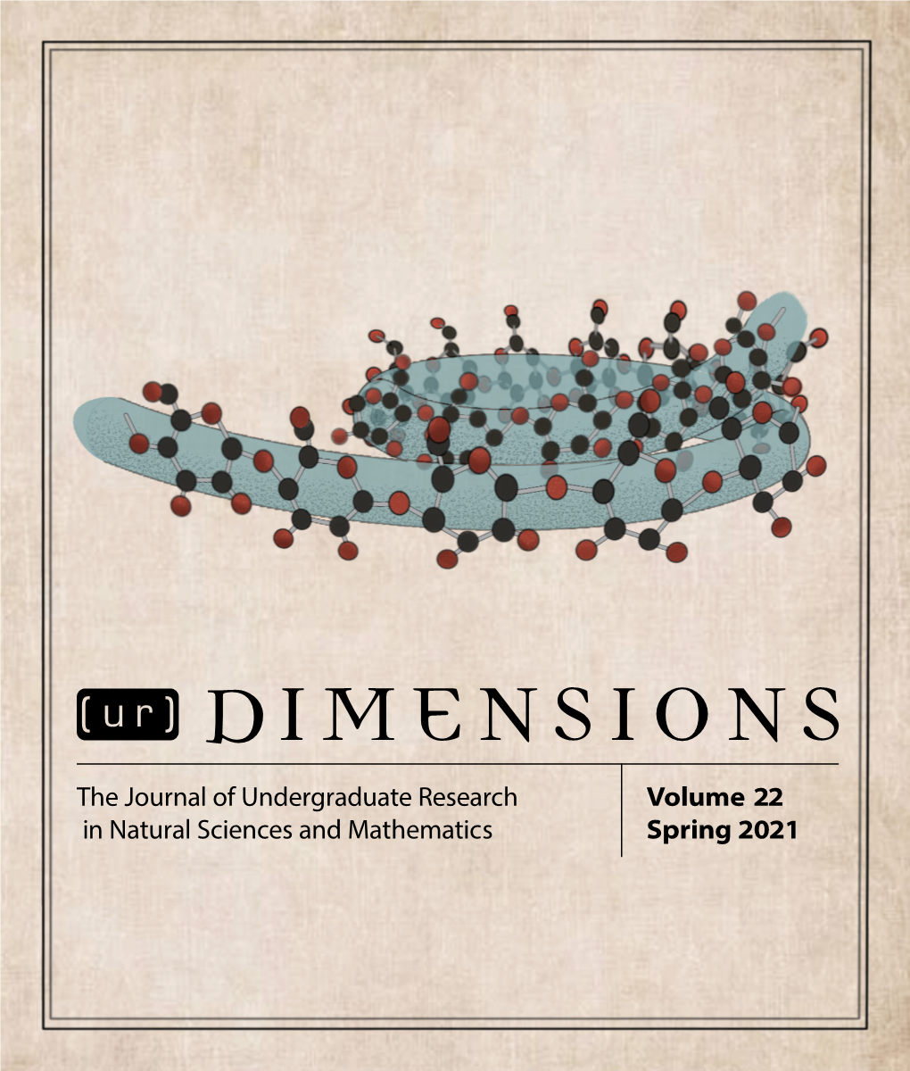 Volume 22 Spring 2021 the Journal of Undergraduate Research In