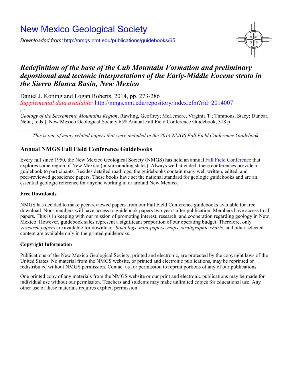 Redefinition of the Base of the Cub Mountain Formation And